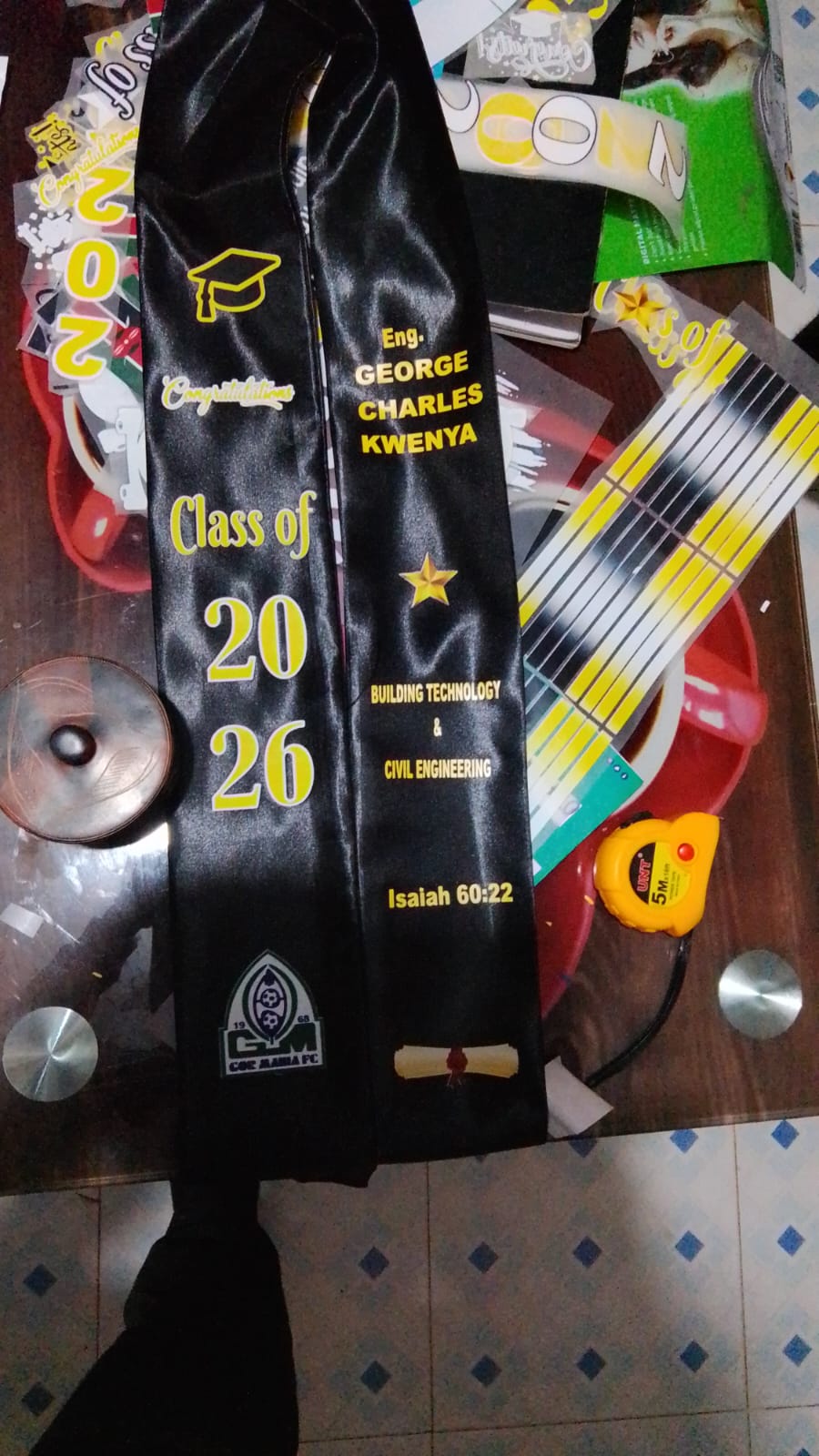 Customized sashes